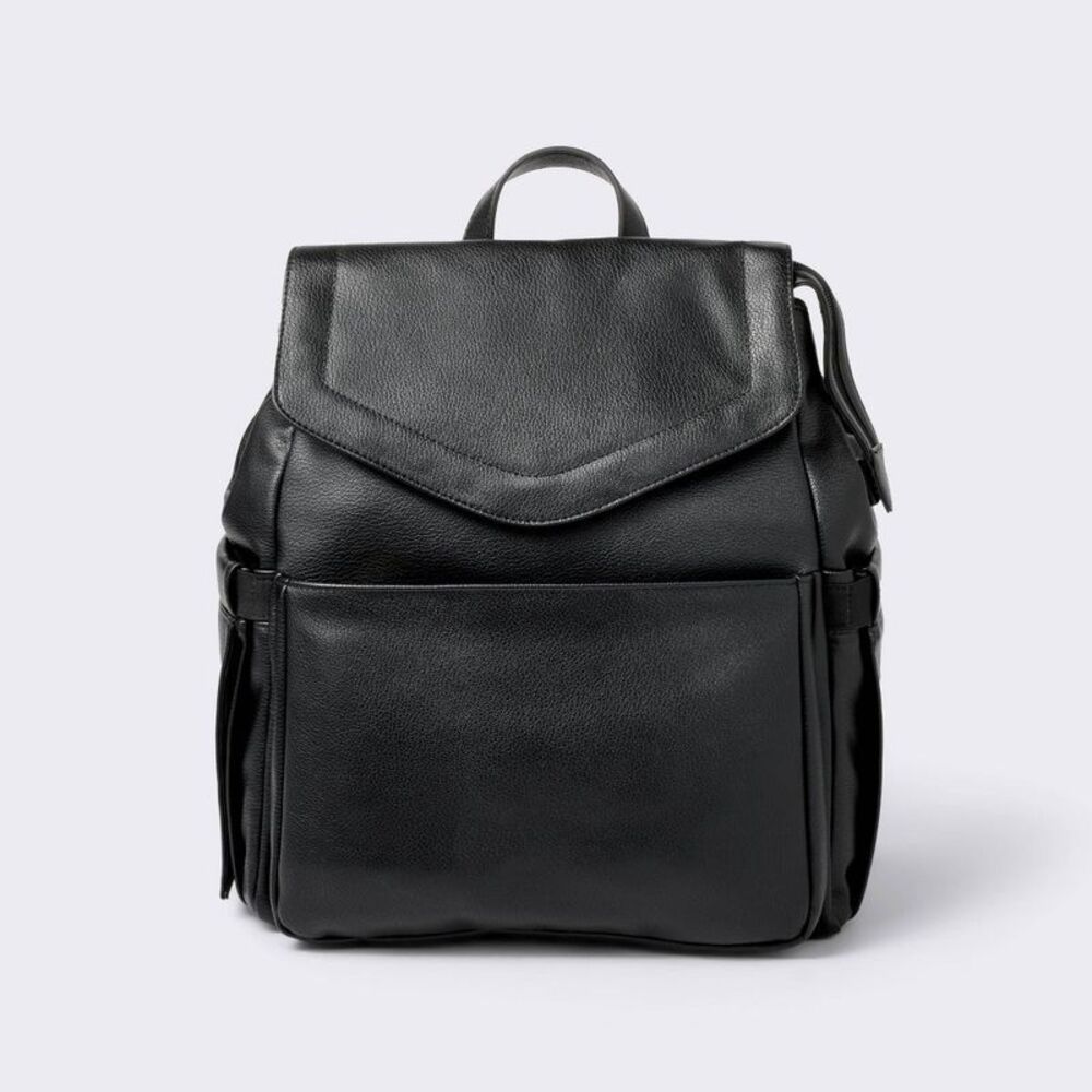 Flap Top Diaper Backpack - Black - Cloud Island